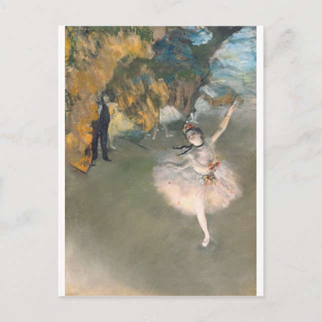 Edgar Degas | Der Star oder Tänzer auf der Bühne Postkarte (Vorderseite)