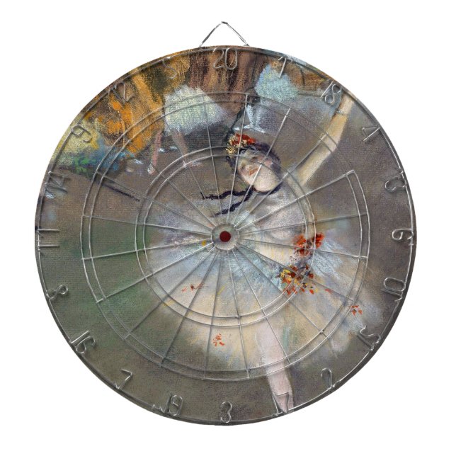 Edgar Degas - Der Star / Tänzer auf der Bühne Dartscheibe (vorne)