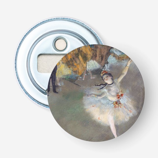 Edgar Degas - Der Star / Tänzer auf der Bühne Flaschenöffner (Vorderseite)