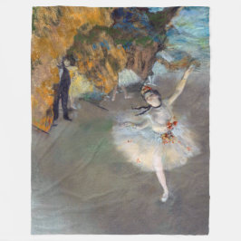 Edgar Degas - Der Star / Tänzer auf der Bühne Fleecedecke