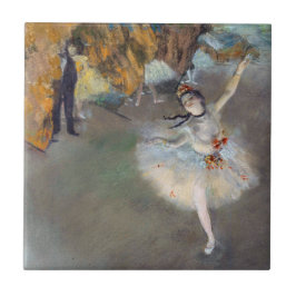 Edgar Degas - Der Star / Tänzer auf der Bühne Fliese