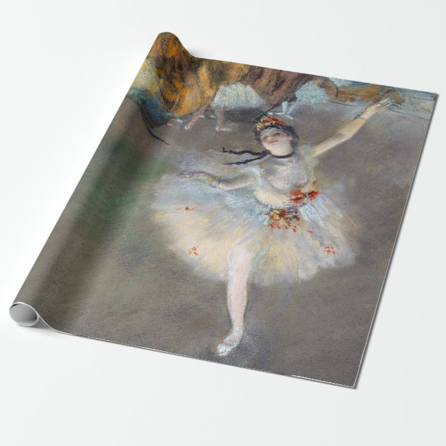 Edgar Degas - Der Star / Tänzer auf der Bühne Geschenkpapier (Ungerollt)
