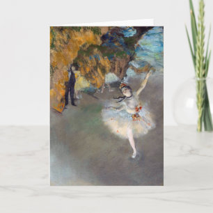 Edgar Degas - Der Star / Tänzer auf der Bühne Karte
