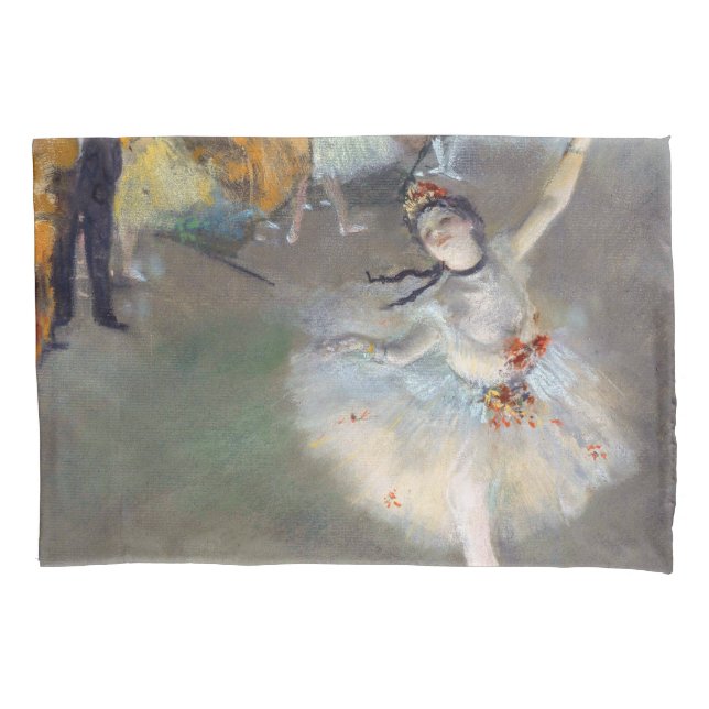 Edgar Degas - Der Star / Tänzer auf der Bühne Kissenbezug (Vorderseite)