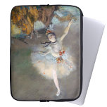 Edgar Degas - Der Star / Tänzer auf der Bühne Laptopschutzhülle<br><div class="desc">The Star / Dancer on the Bühne (Ballet/ L'etoile) - Edgar Degas,  Pastel on Monotype,  1876-1877</div>