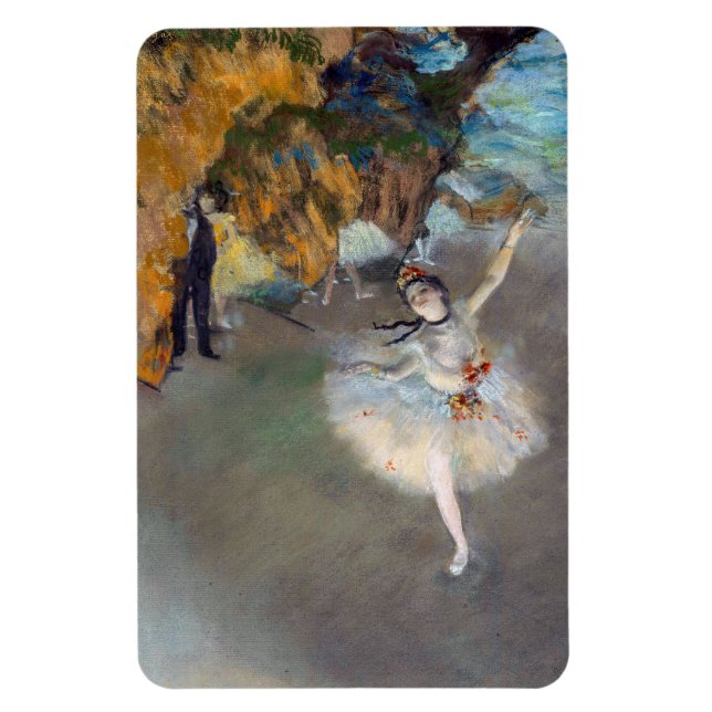Edgar Degas - Der Star / Tänzer auf der Bühne Magnet (Vertikal)