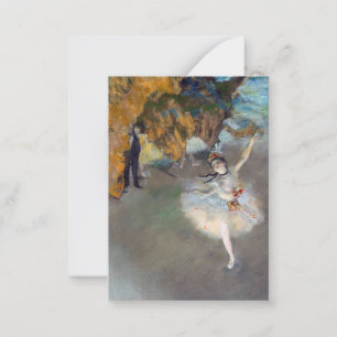 Edgar Degas - Der Star / Tänzer auf der Bühne Mitteilungskarte