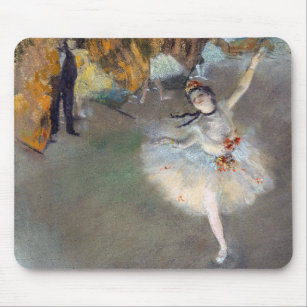 Edgar Degas - Der Star / Tänzer auf der Bühne Mousepad