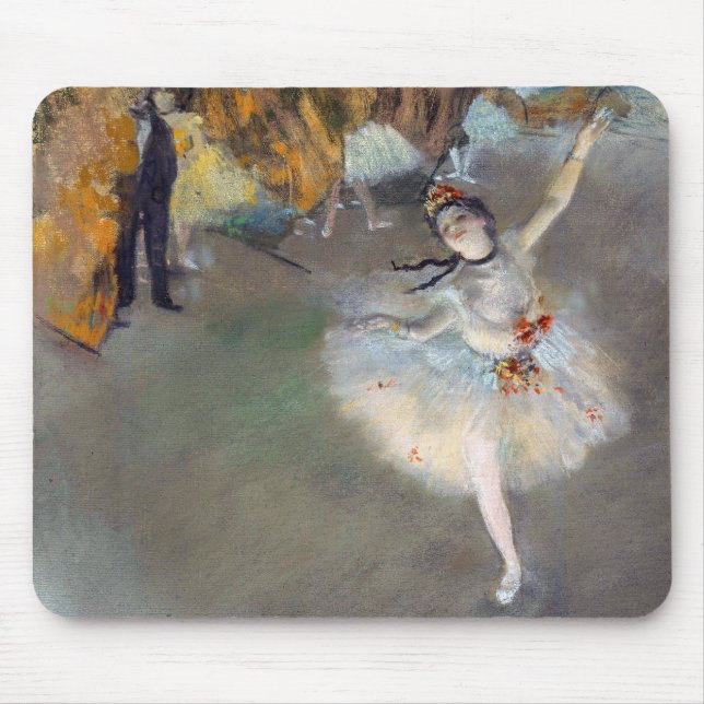 Edgar Degas - Der Star / Tänzer auf der Bühne Mousepad (Vorne)