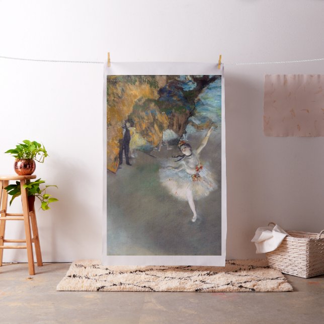 Edgar Degas - Der Star / Tänzer auf der Bühne Stoff (Beispiel)