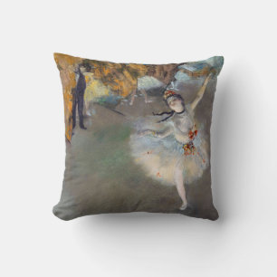 Edgar Degas - Der Star / Tänzerin auf der Bühne Kissen