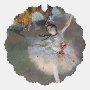 Edgar Degas - Der Star / Tänzerin auf der Bühne Ornament Karte