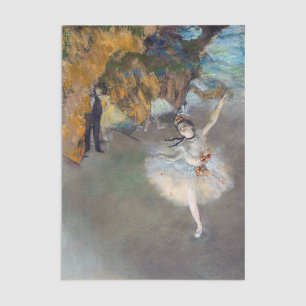 Edgar Degas - Der Star / Tänzerin auf der Bühne Seidenpapier
