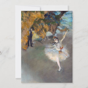 Edgar Degas - Der Stern / Tänzerin auf der Bühne Dankeskarte