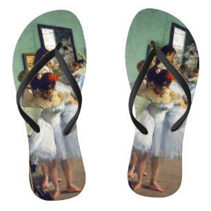 Edgar Degas - Der Tanzunterricht Flip Flops