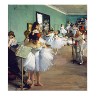 Edgar Degas - Der Tanzunterricht Fotodruck