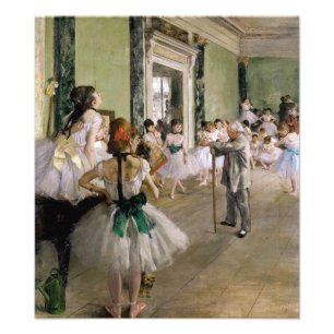 Edgar Degas - Der Tanzunterricht Fotodruck