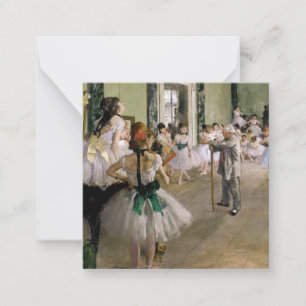 Edgar Degas - Der Tanzunterricht Mitteilungskarte