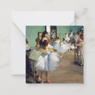 Edgar Degas - Der Tanzunterricht Mitteilungskarte
