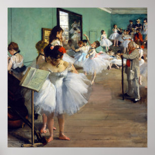 Edgar Degas - Der Tanzunterricht Poster