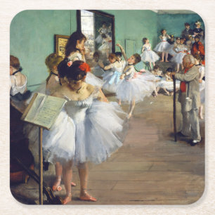 Edgar Degas - Der Tanzunterricht Rechteckiger Pappuntersetzer