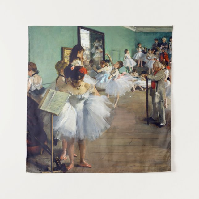 Edgar Degas - Der Tanzunterricht Wandteppich (Vorderseite)