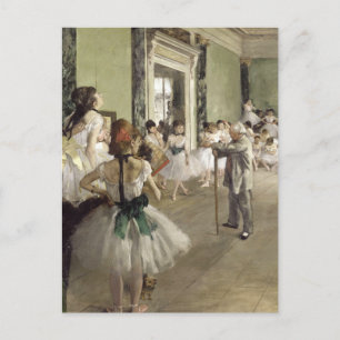 Edgar Degas   Die Ballettklasse   Neue Adresse Ankündigungspostkarte