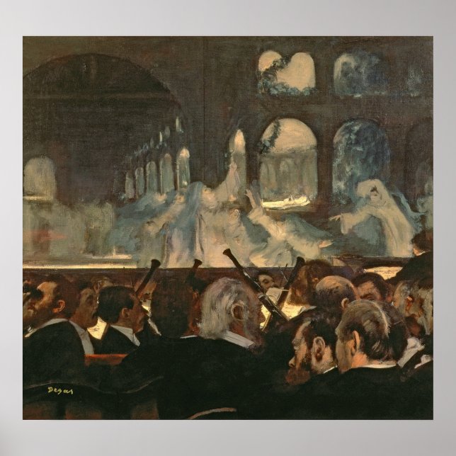 Edgar Degas | Die Ballettszene, Meyerbeer-Oper Poster (Vorne)