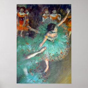 Edgar Degas - Die grünen Tänzer - Balletttanz Poster