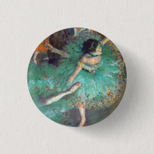 Edgar Degas - Die grünen Tänzerinnen - Balletttanz Button