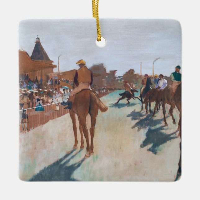 Edgar Degas - Die Parade Keramikornament (Vorderseite)