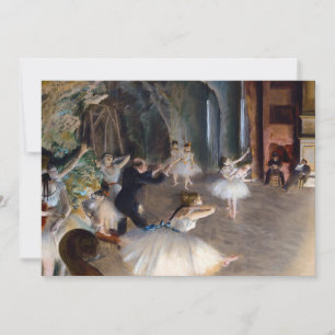 Edgar Degas - Die Probe des Balletts auf der Bühne Dankeskarte