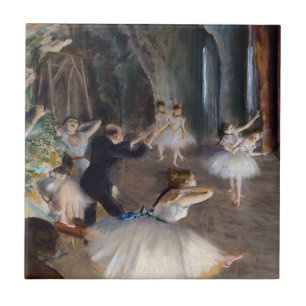 Edgar Degas - Die Probe des Balletts auf der Bühne Fliese