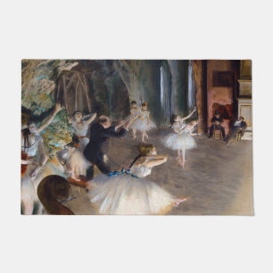 Edgar Degas - Die Probe des Balletts auf der Bühne Fußmatte