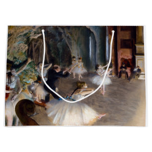 Edgar Degas - Die Probe des Balletts auf der Bühne Große Geschenktüte