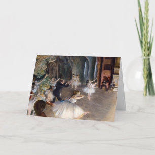 Edgar Degas - Die Probe des Balletts auf der Bühne Karte