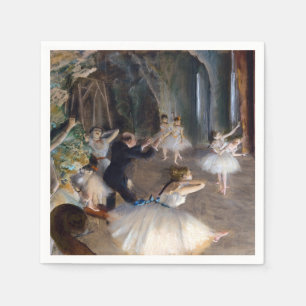 Edgar Degas - Die Probe des Balletts auf der Bühne Serviette