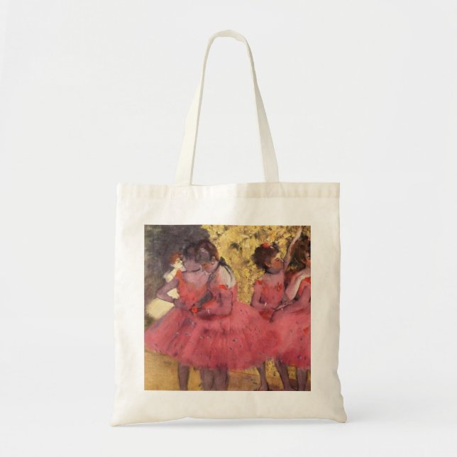Edgar Degas Die rosa Tänzer Tragetasche (Vorne)