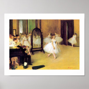 Edgar Degas   die Tanzen-Klasse Poster