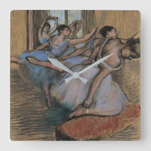 Edgar Degas die Tänzer Quadratische Wanduhr