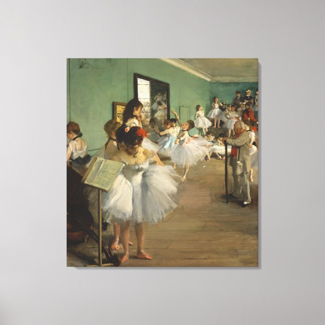 EDGAR DEGAS - Die Tanzklasse 1874 Leinwanddruck (Vorderseite)