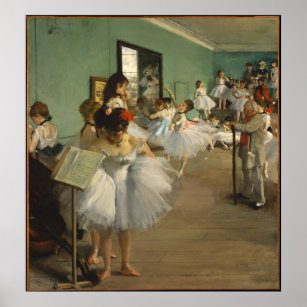 EDGAR DEGAS - Die Tanzklasse 1874 Poster