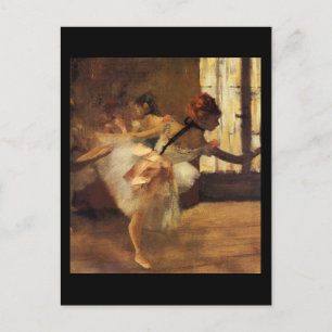 Edgar Degas Die Tanzprobe Postkarte
