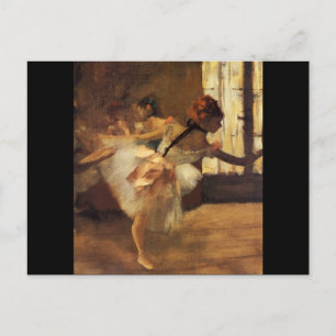 Edgar Degas Die Tanzprobe Postkarte