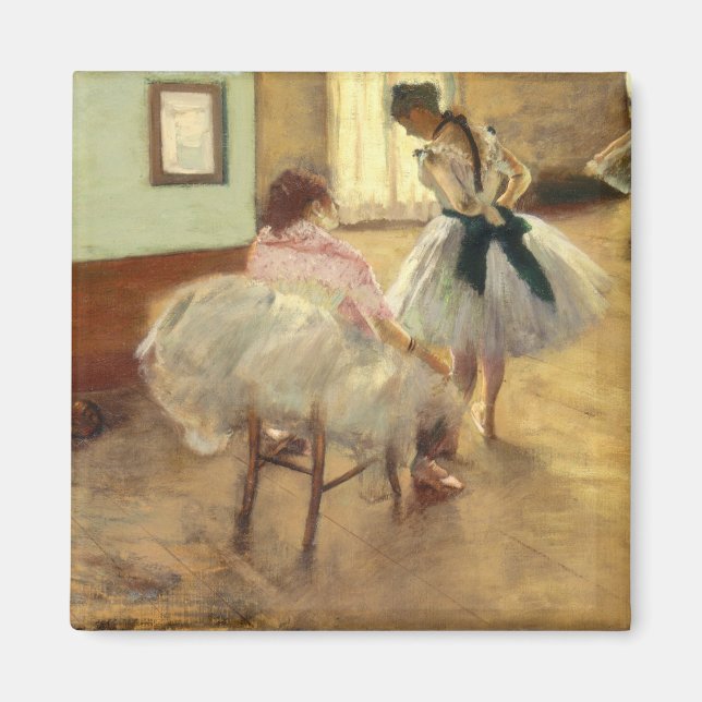 Edgar Degas Die Tanzstunde Magnet (Vorne)