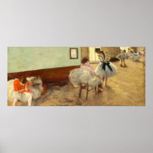 Edgar Degas Die Tanzstunde Poster