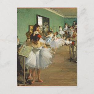 Edgar Degas Die Tanzstunde Postkarte