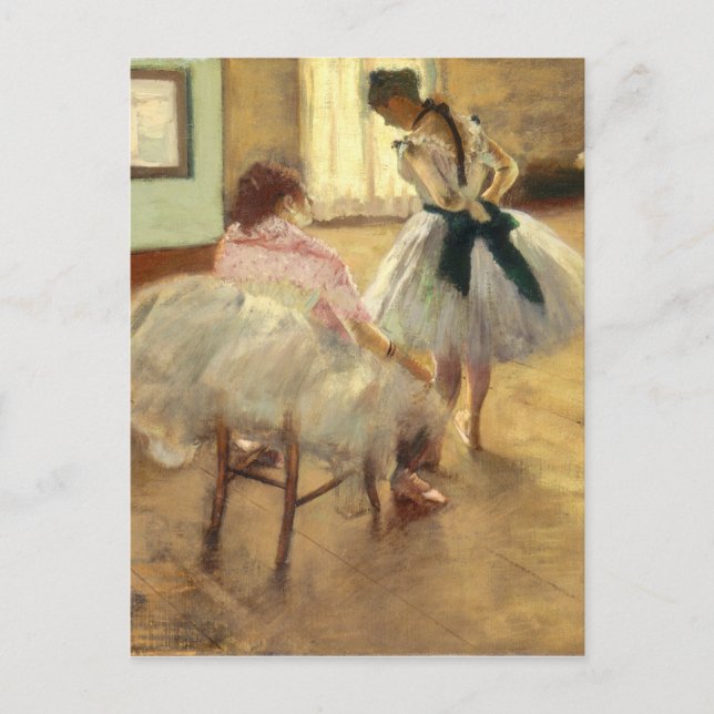 Edgar Degas Die Tanzstunde Postkarte (Vorderseite)