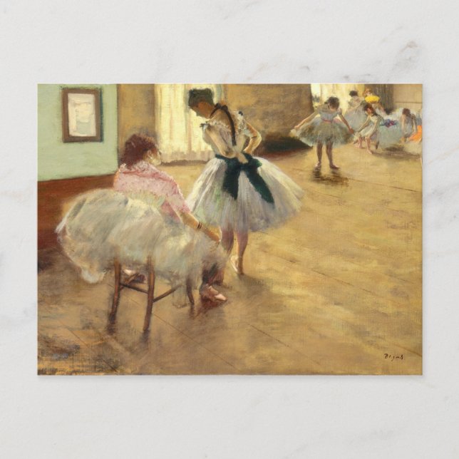 Edgar Degas Die Tanzstunde Postkarte (Vorderseite)