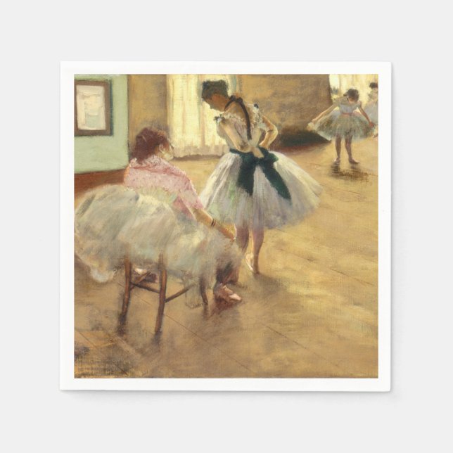 Edgar Degas Die Tanzstunde Serviette (Vorderseite)